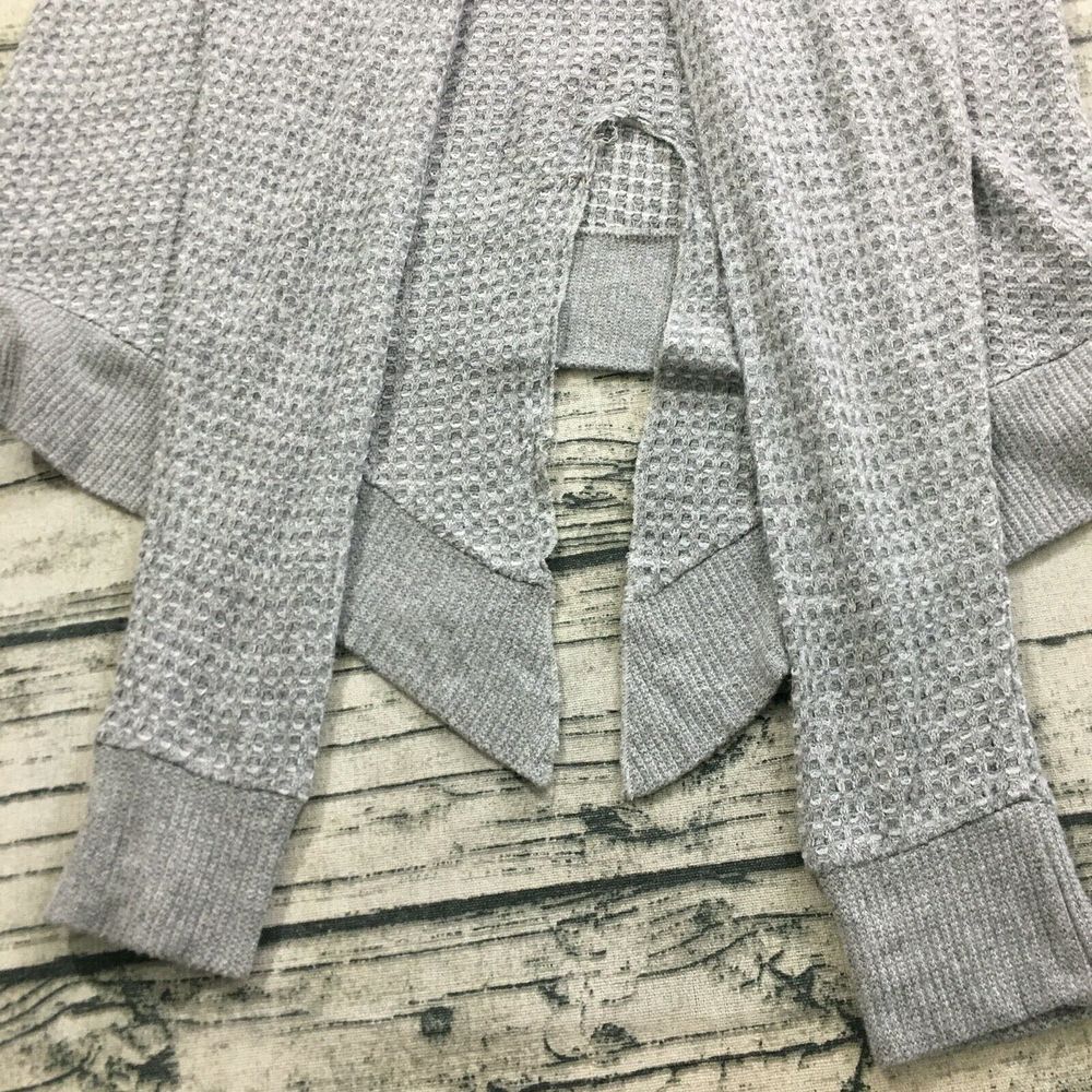Velvet by Graham & Spencer Womens Imported Yarn Knit Front Slit Sweater‎ XS Gray - Picture 6 of 9